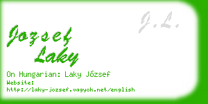 jozsef laky business card