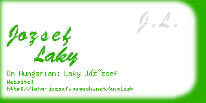 jozsef laky business card